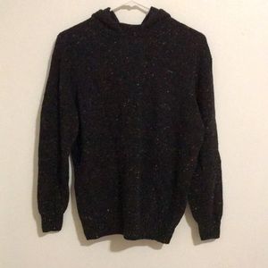 Women’s Brown Sweatshirt/Hoodie with Colored Speckles Size S